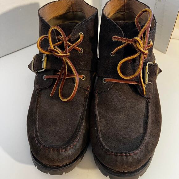 Vintage ralph lauren rumford brown boots